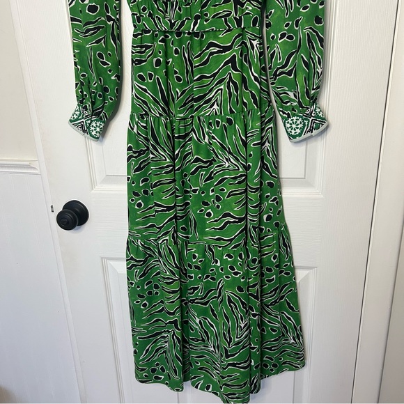Diane Von Furstenberg Alea Printed Crepe Midi Dress - Picture 14 of 15